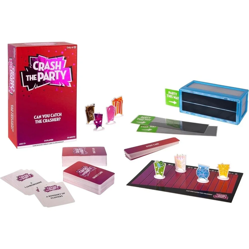 Crash The Party Social Deduction Board Game Target Exclusive 2-8 Players Ages 17